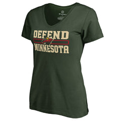 Minnesota Wild Women's Hometown Collection Defend T-Shirt Green