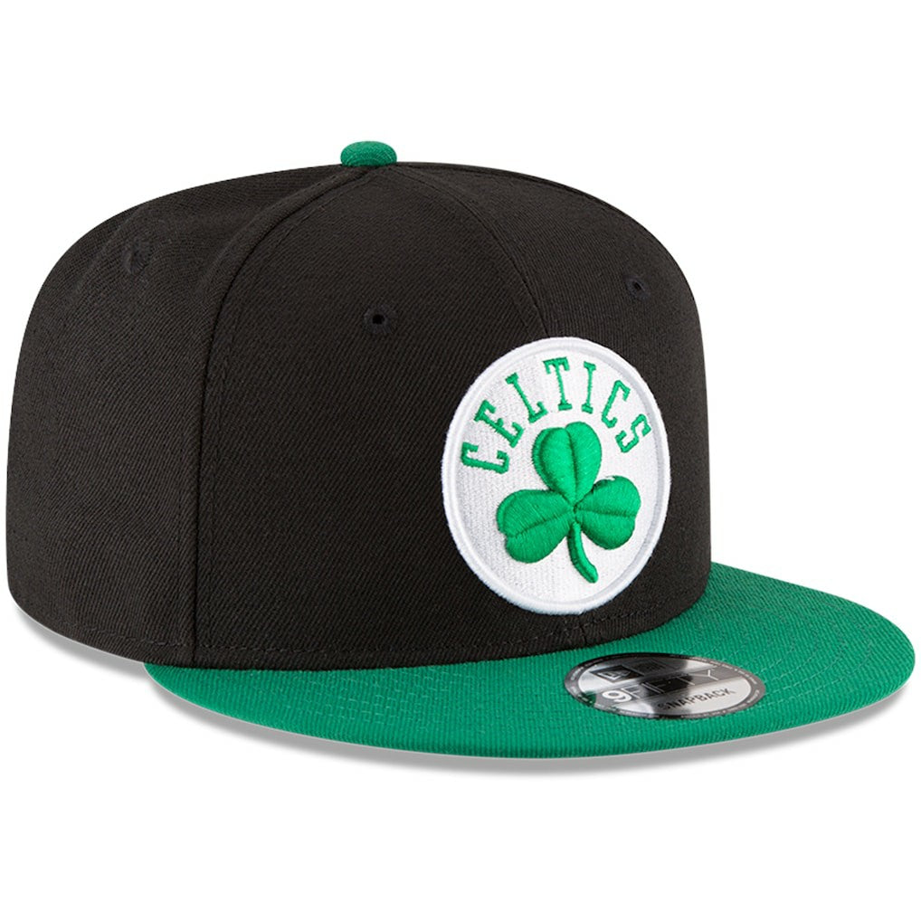 Boston Celtics 2-Tone 9FIFTY Adjustable Snapback Hat - Black/Kelly Green | New Era on sale