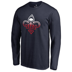 New Orleans Pelicans Gradient Logo Long Sleeve T-Shirt - Navy shop