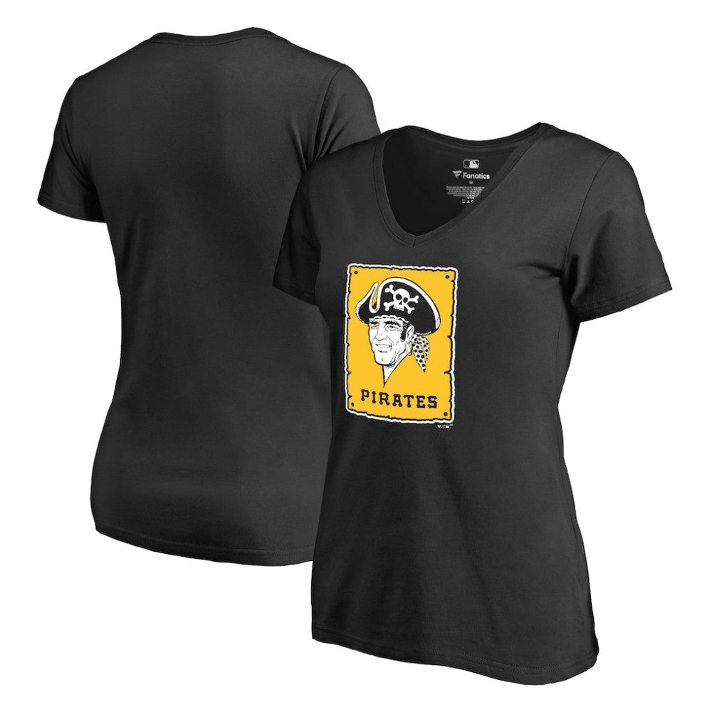 Pittsburgh Pirates Women's Cooperstown Collection Forbes T-Shirt - Black