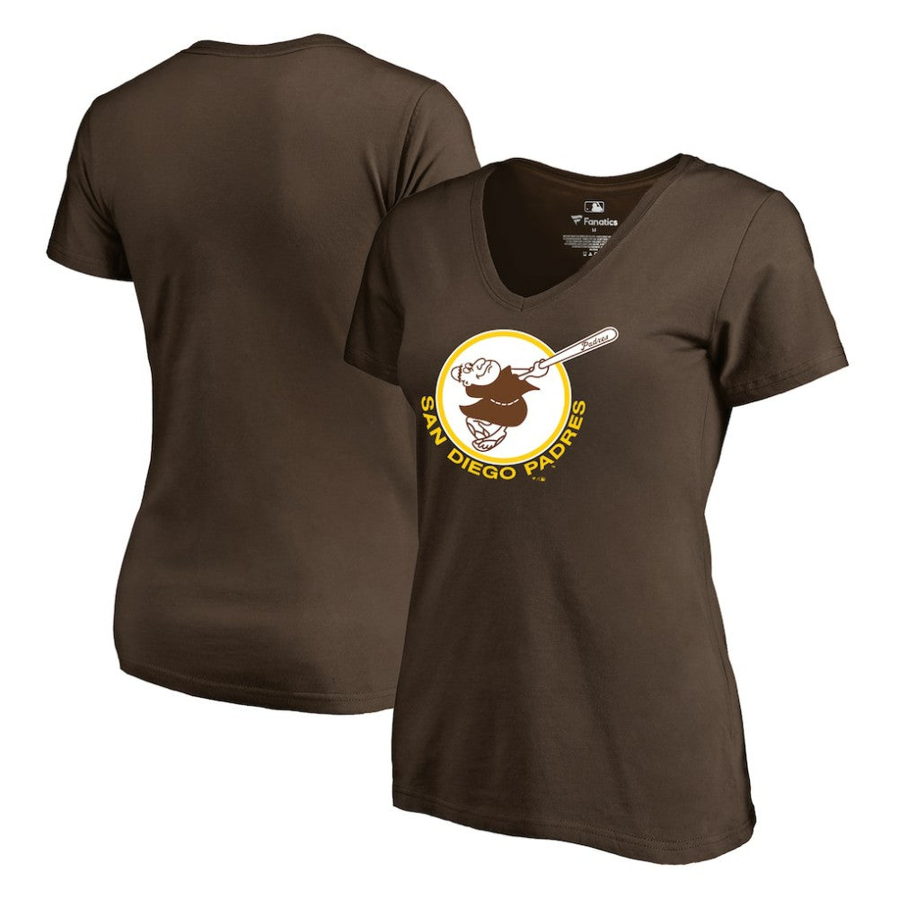 San Diego Padres Women's Cooperstown Collection Forbes T-Shirt - Brown