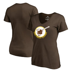 San Diego Padres Women's Cooperstown Collection Forbes T-Shirt - Brown