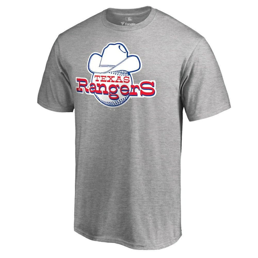 Texas Rangers Cooperstown Collection Forbes T-Shirt - Ash