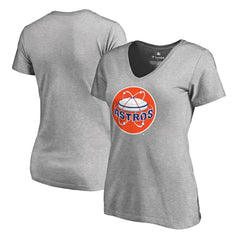 Houston Astros Women's Cooperstown Collection Forbes T-Shirt - Ash