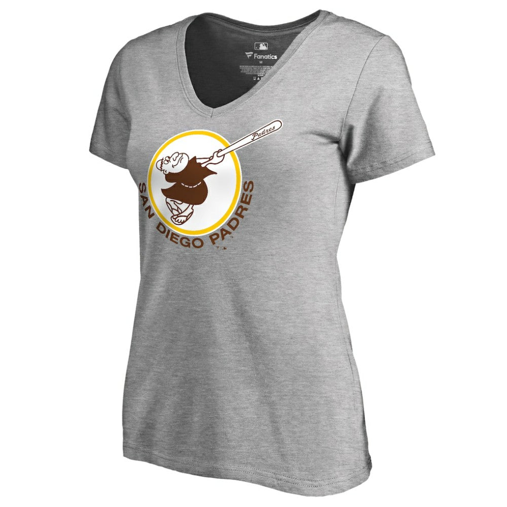 San Diego Padres Women's Cooperstown Collection Forbes T-Shirt - Ash