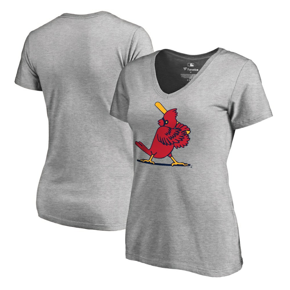 St. Louis Cardinals Women's Cooperstown Collection Forbes T-Shirt - Ash