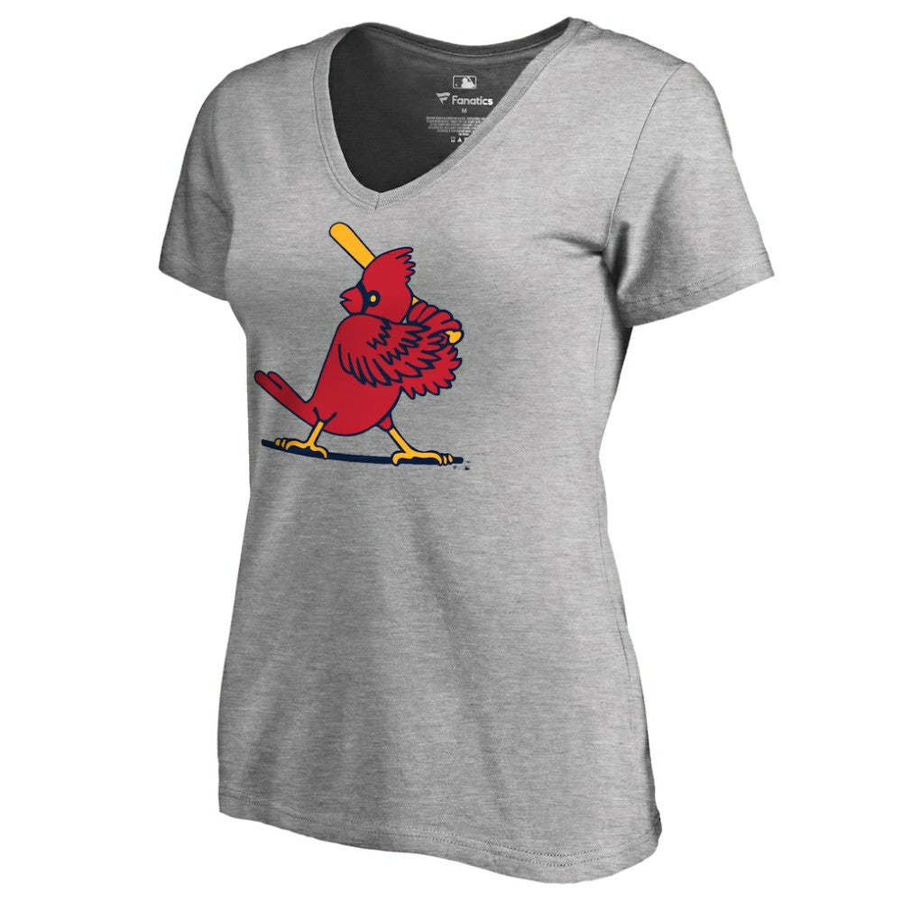 St. Louis Cardinals Women's Cooperstown Collection Forbes T-Shirt - Ash