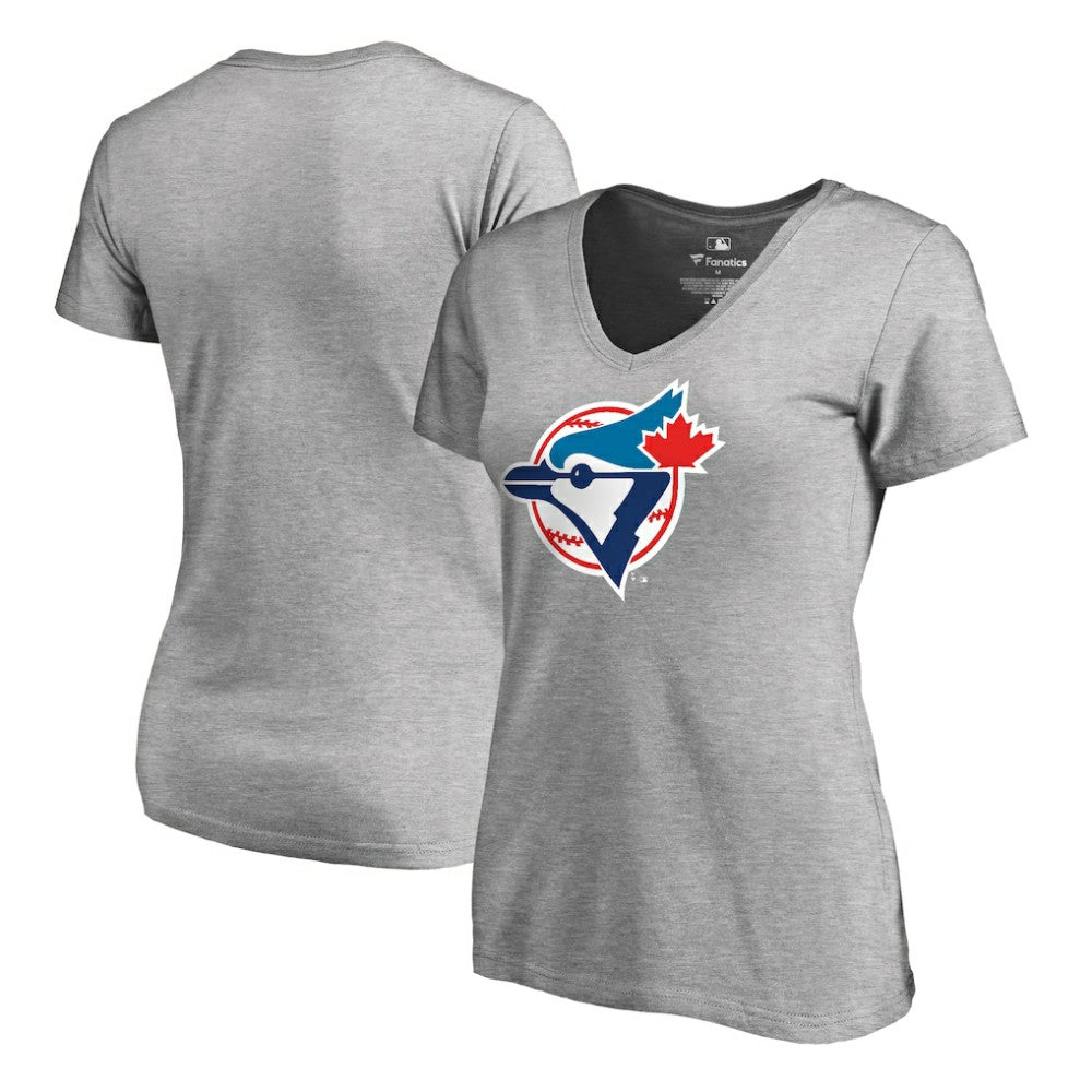 Toronto Blue Jays Women's Cooperstown Collection Forbes T-Shirt - Ash
