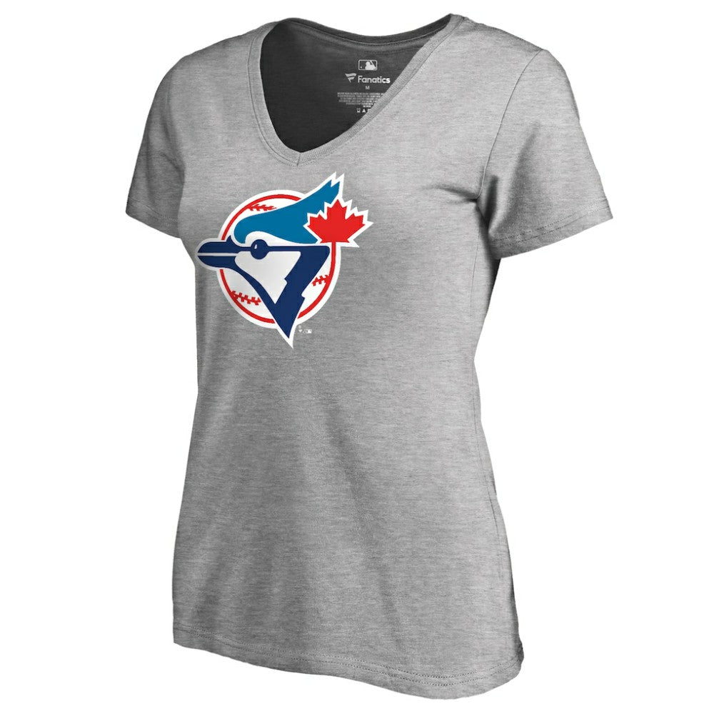 Toronto Blue Jays Women's Cooperstown Collection Forbes T-Shirt - Ash