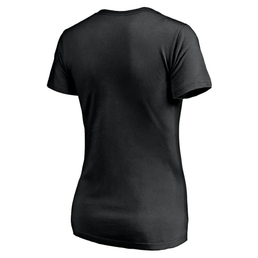 Pittsburgh Pirates Women's Core Wahconah V-Neck T-Shirt - Black