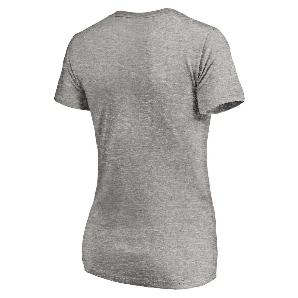 Pittsburgh Pirates Women's Core Wahconah V-Neck T-Shirt - Heather Gray