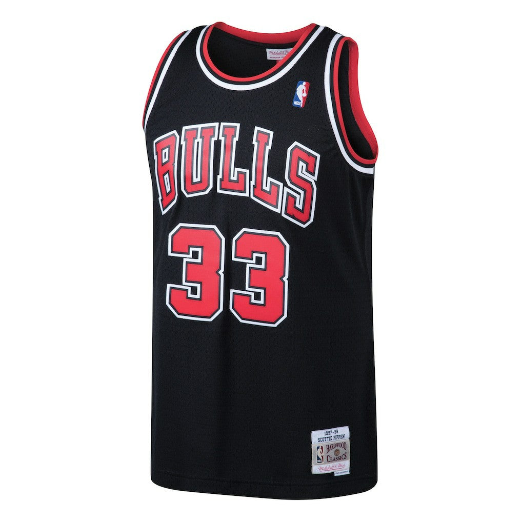 Scottie Pippen Chicago Bulls 1997/98 Hardwood Classics Swingman Jersey sale - Black | Mitchell & Ness online