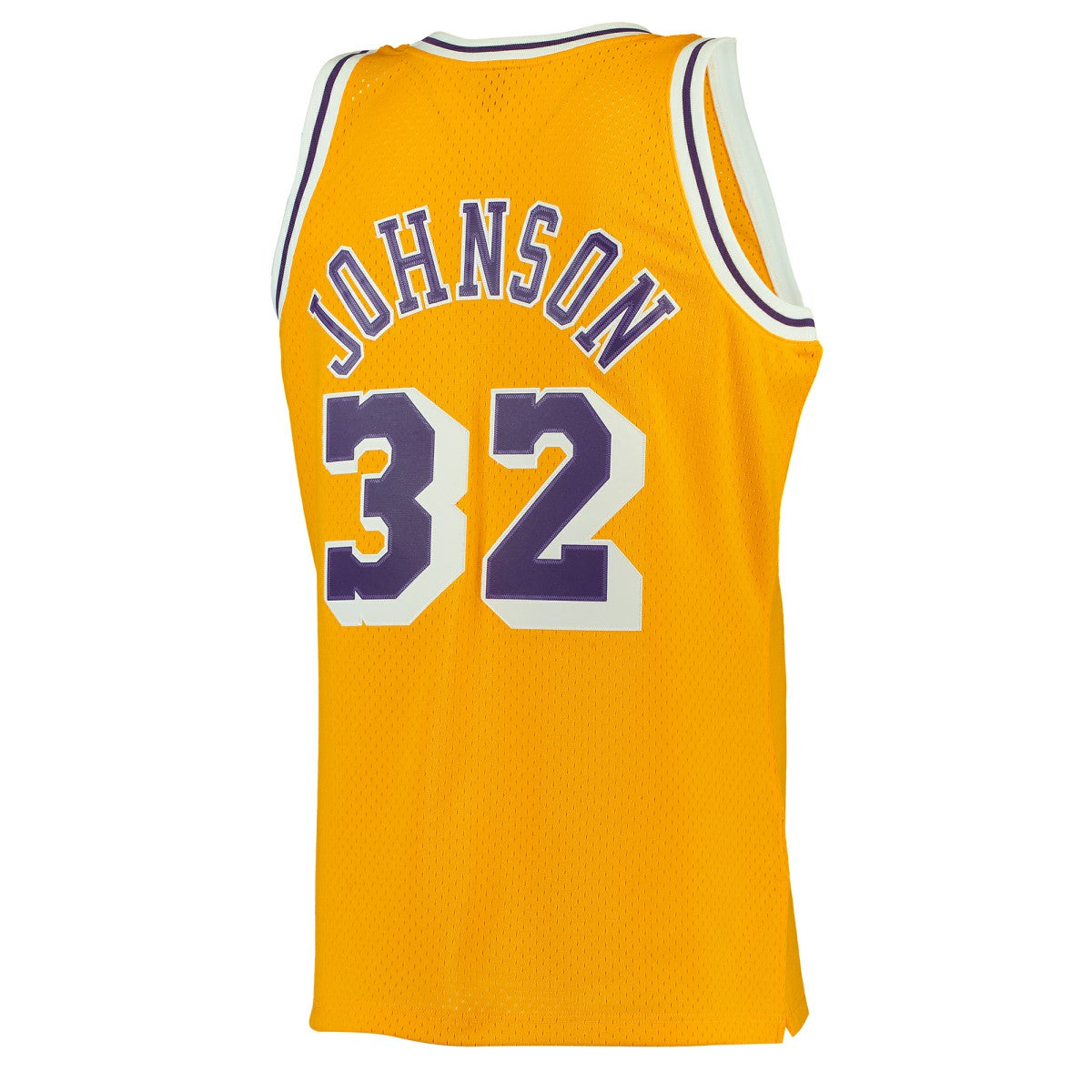 Magic Johnson Los Angeles Lakers 1984/85 Hardwood Classics Swingman Jersey - Gold | Mitchell & Ness for sale