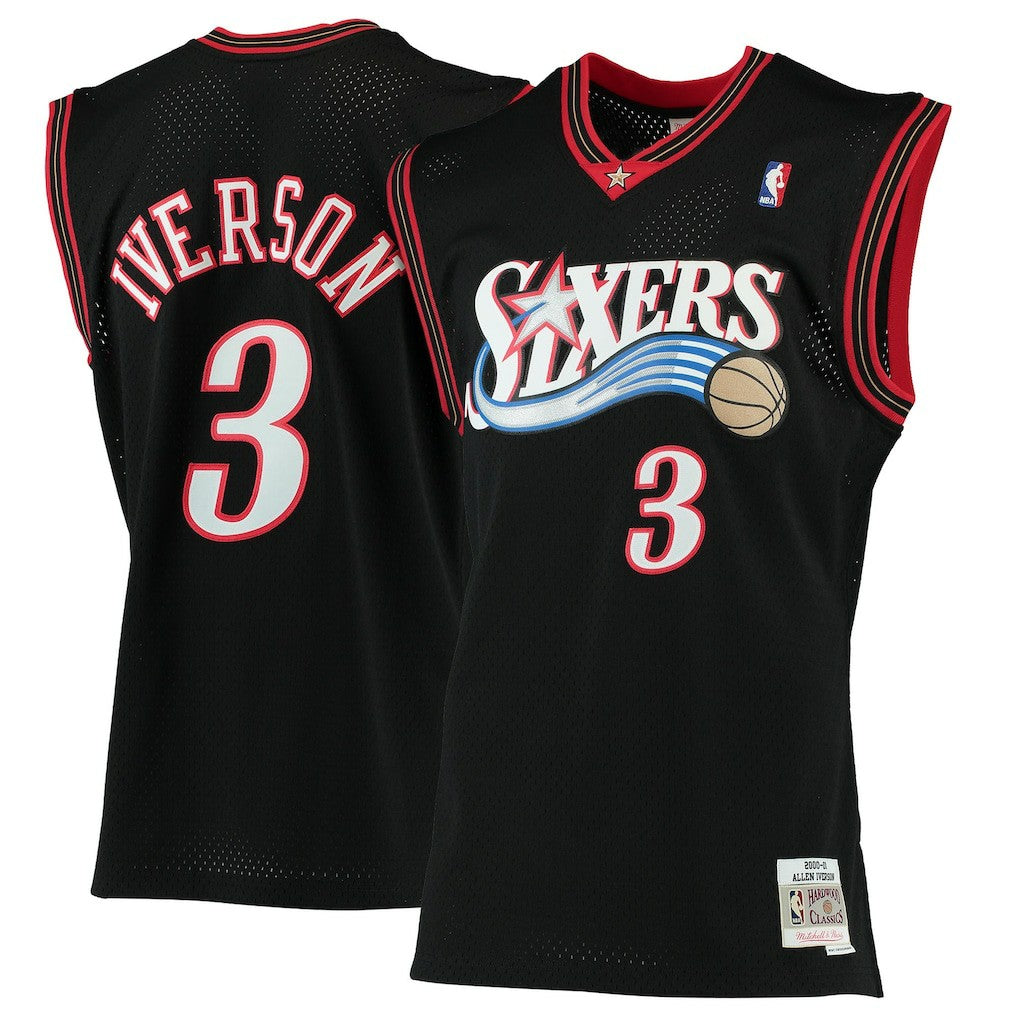 Allen Iverson Philadelphia 76ers 2000/01 Hardwood Classics Swingman Jersey sale - Black | Mitchell & Ness sale