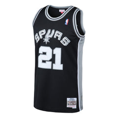 Tim Duncan San Antonio Spurs 1998/99 Hardwood Classics Swingman Jersey - Black | Mitchell & Ness for sale