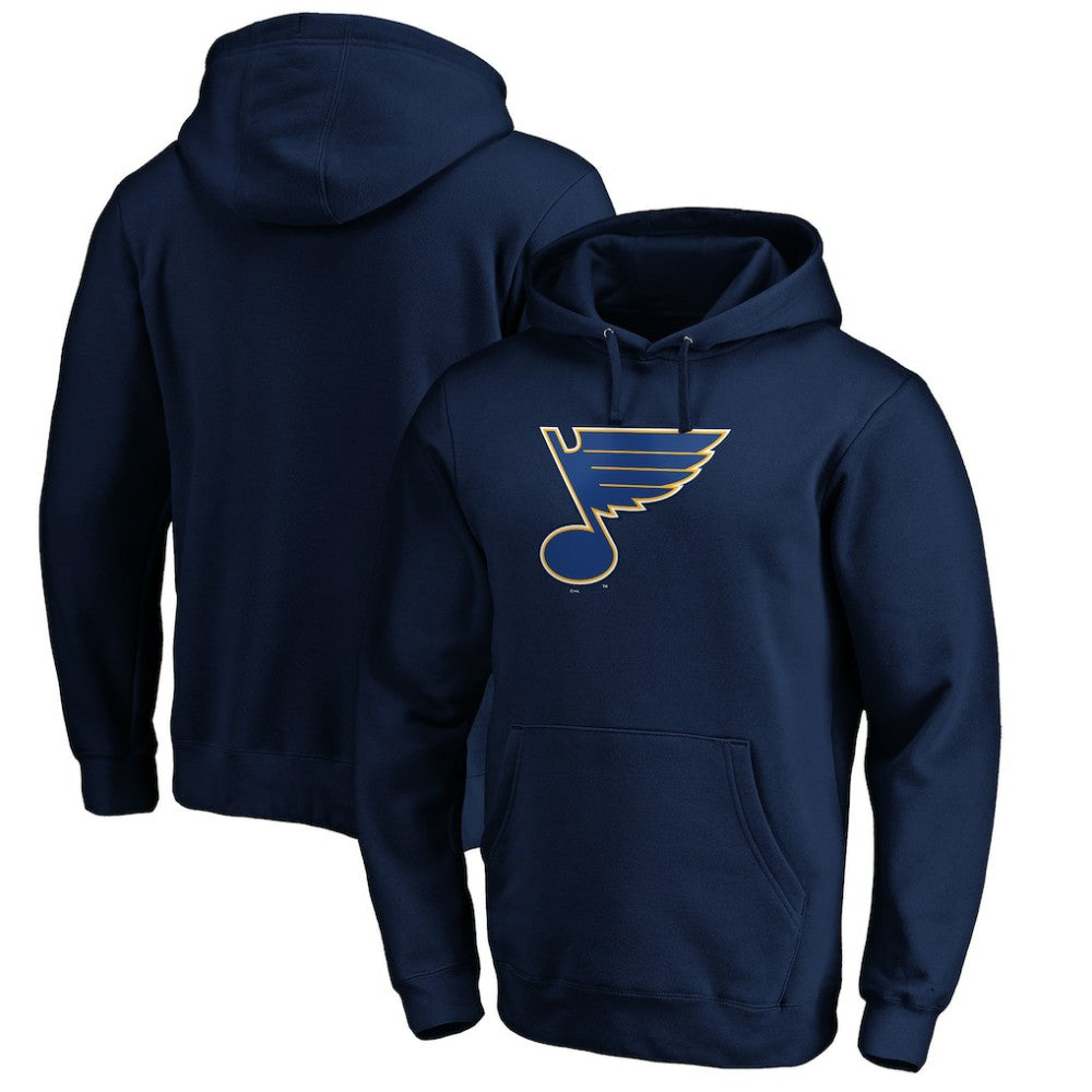 St. Louis Blues Fanatics Primary Logo II Pullover Hoodie Navy