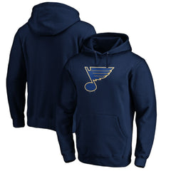 St. Louis Blues Fanatics Primary Logo II Pullover Hoodie Navy