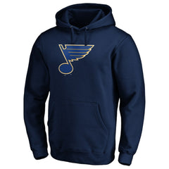 St. Louis Blues Fanatics Primary Logo II Pullover Hoodie Navy