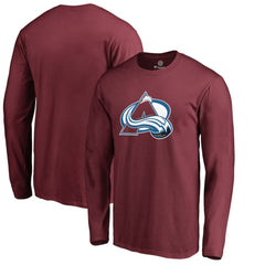 Colorado Avalanche Primary Logo 2 Long Sleeve T-Shirt Maroon