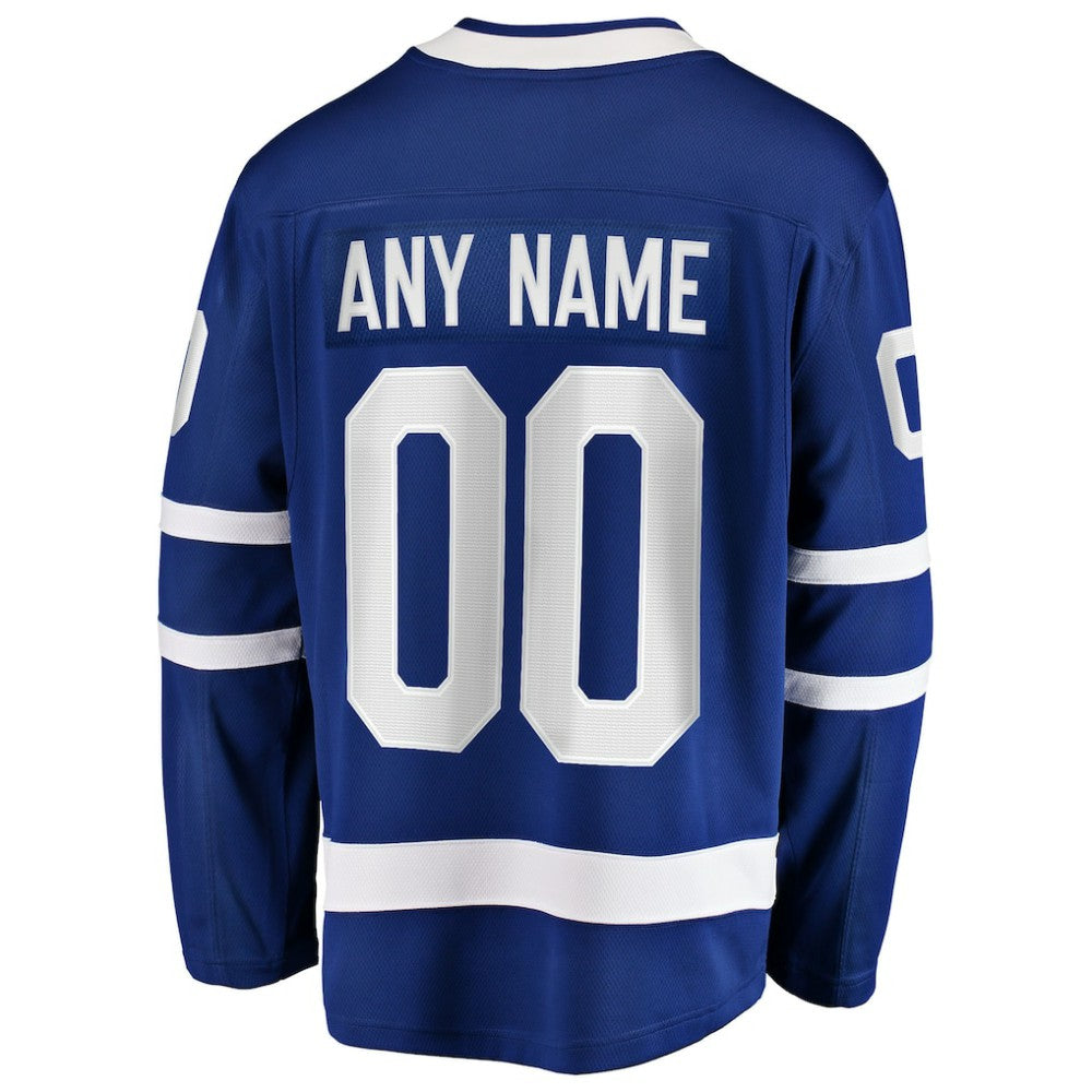 Toronto Maple Leafs Fanatics Home Breakaway Custom Jersey Blue
