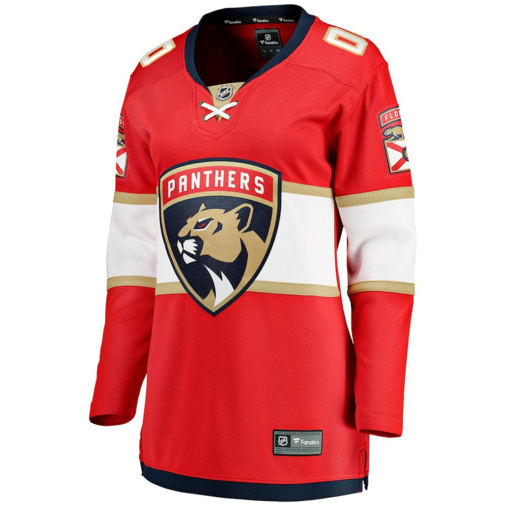 Florida Panthers Fanatics Women's Home Breakaway Custom Jersey Red