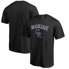 Colorado Rockies Team Lockup T-Shirt - Black