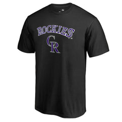 Colorado Rockies Team Lockup T-Shirt - Black