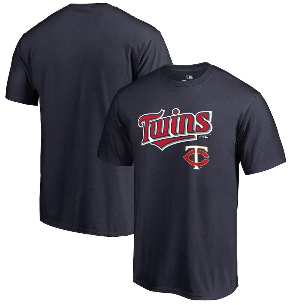 Minnesota Twins Team Lockup T-Shirt - Navy