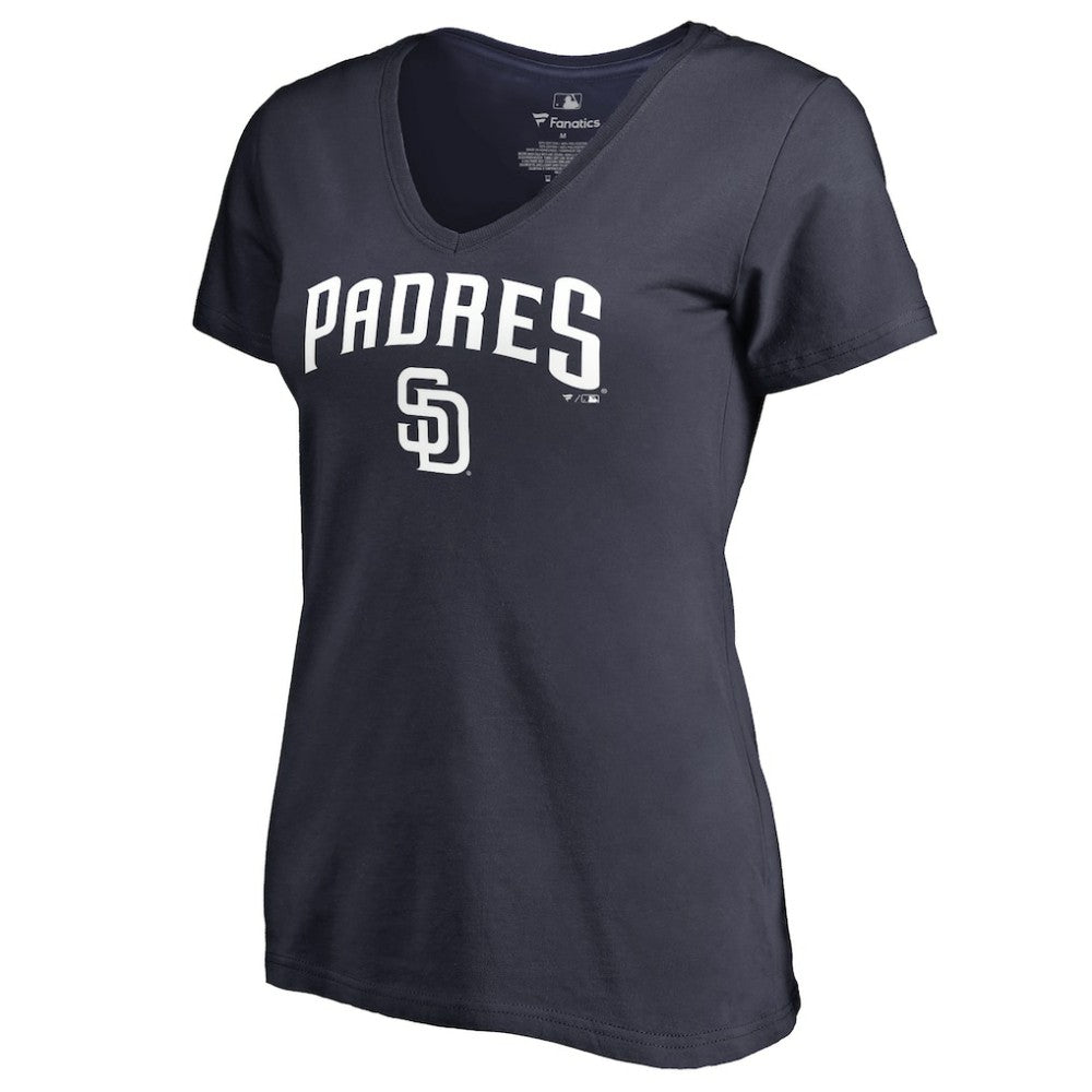 San Diego Padres Women's Team Lockup T-Shirt - Navy