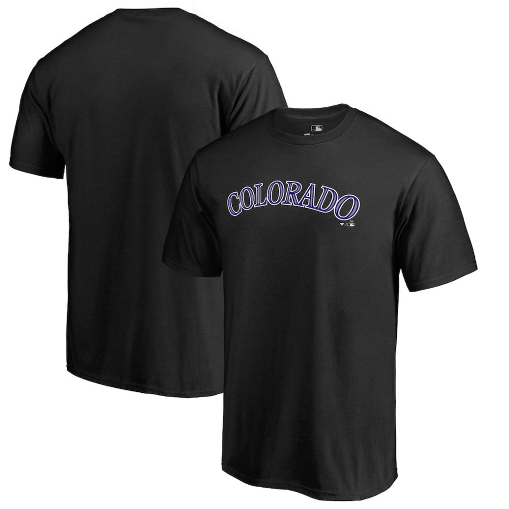 Colorado Rockies Team Wordmark T-Shirt - Black