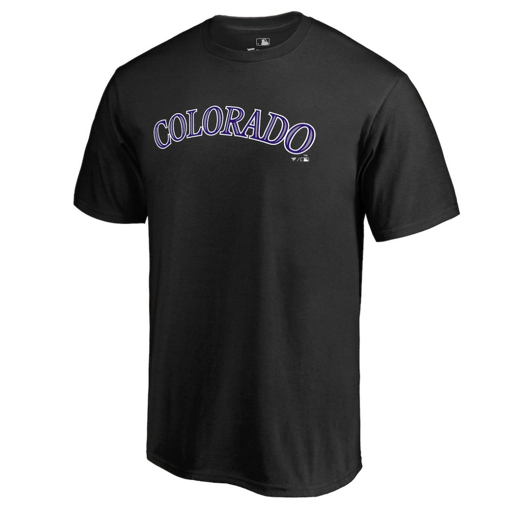 Colorado Rockies Team Wordmark T-Shirt - Black