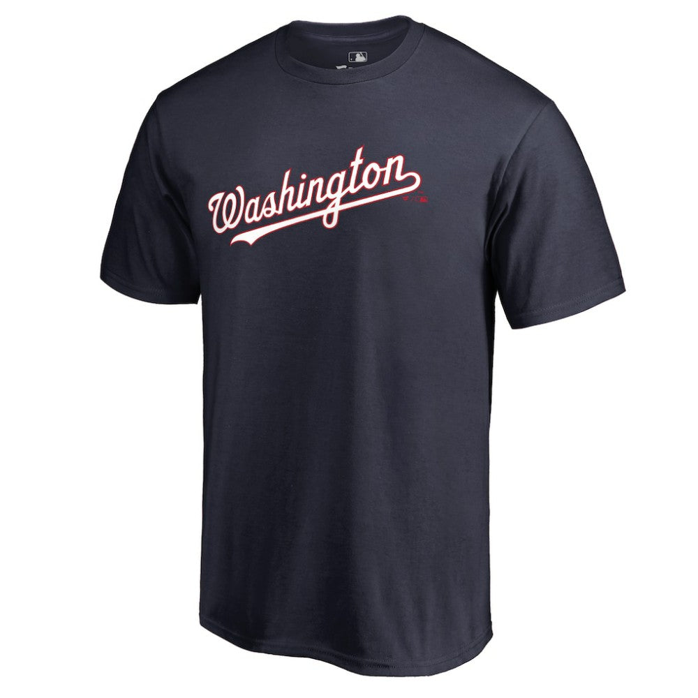 Washington Nationals Team Wordmark T-Shirt - Navy