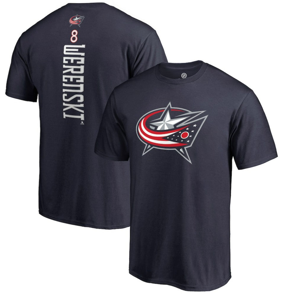 Zach Werenski Columbus Blue Jackets Backer T-Shirt Navy
