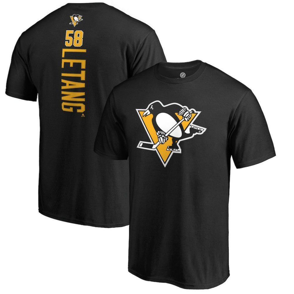 Kris Letang Pittsburgh Penguins Backer T-Shirt Black