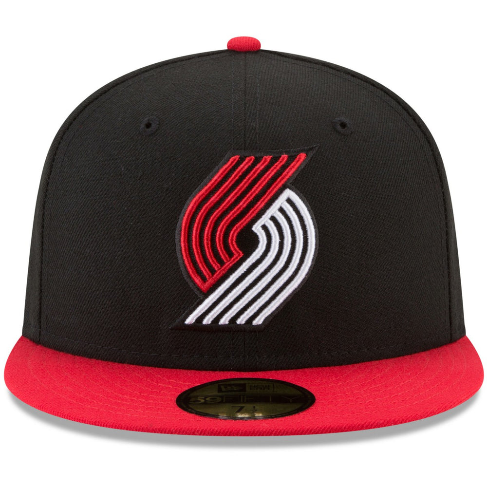 Portland Trail Blazers Team Color 2-Tone 59FIFTY Fitted Hat - Black/Red | New Era sale