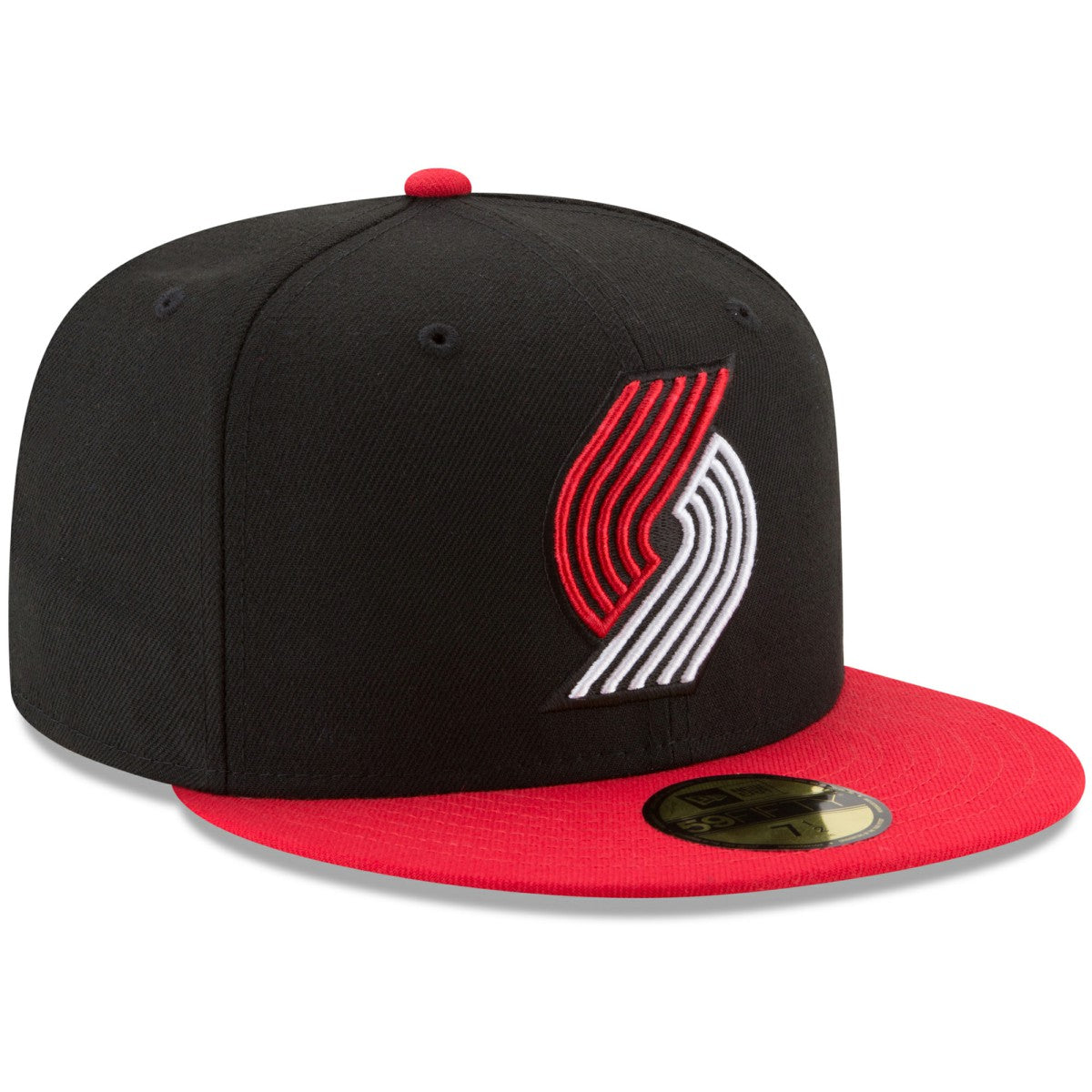 Portland Trail Blazers Team Color 2-Tone 59FIFTY Fitted Hat - Black/Red | New Era sale