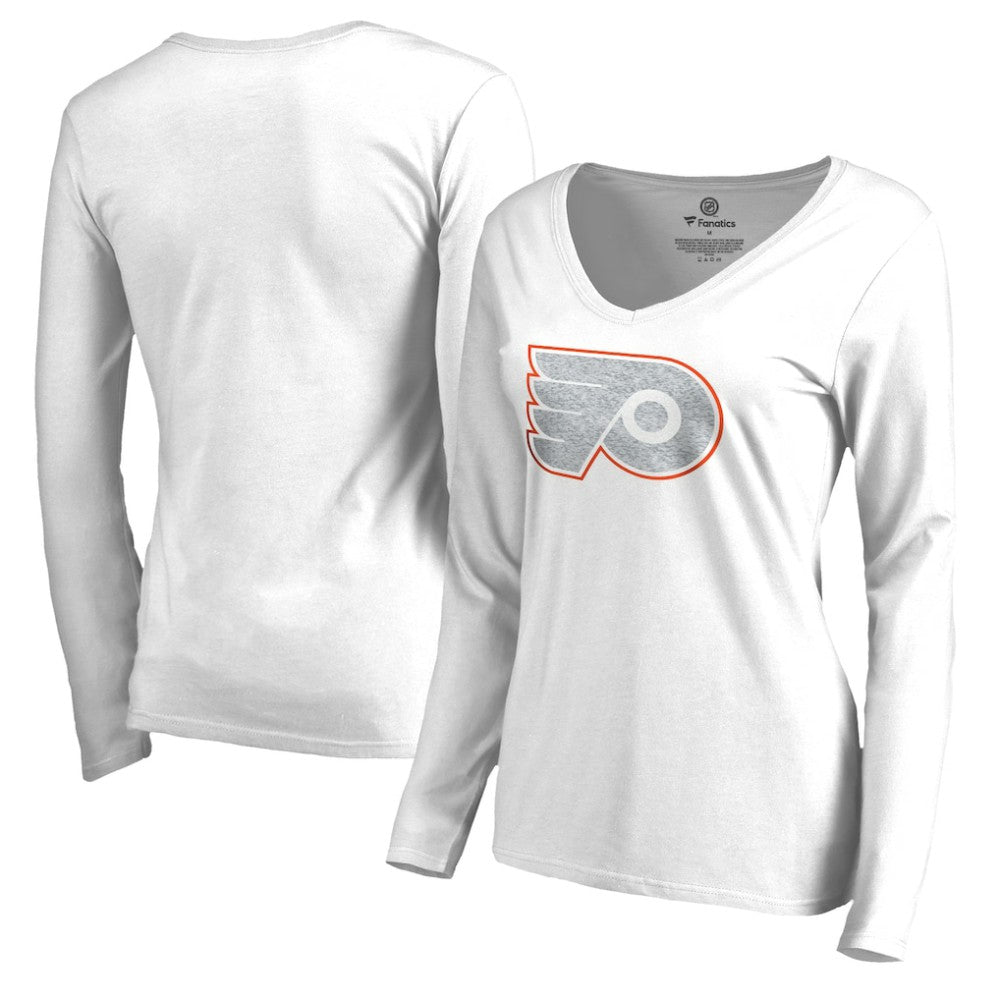 Philadelphia Flyers Women's White Out Long Sleeve T-Shirt White