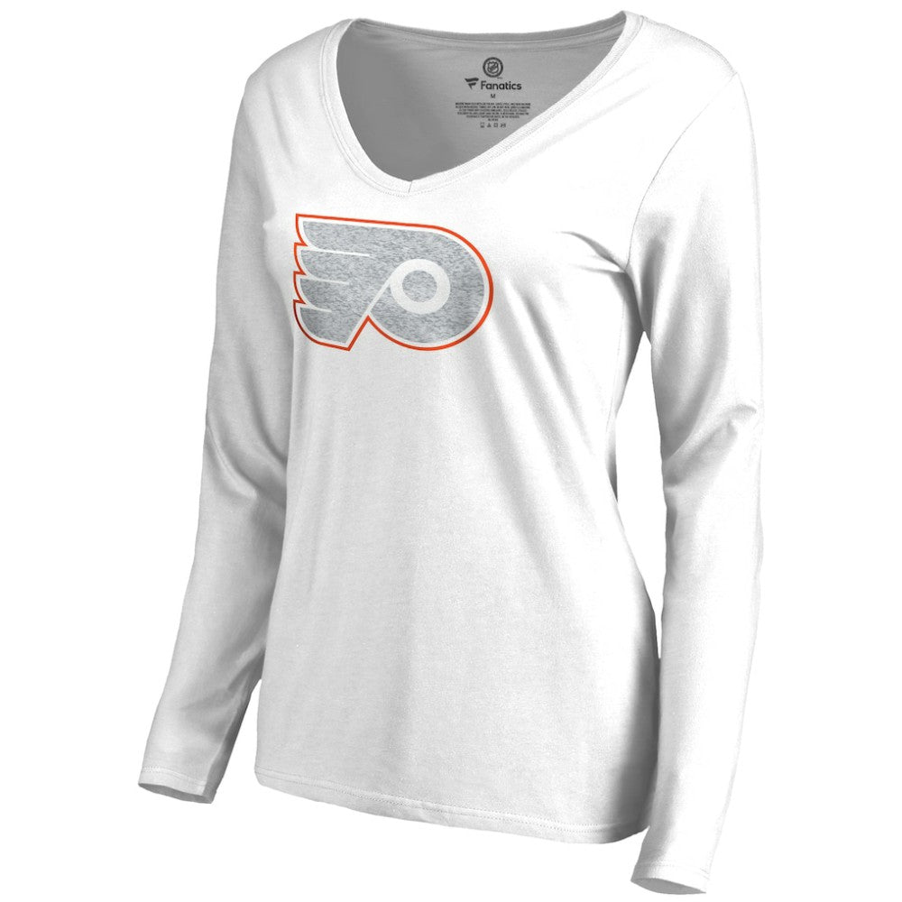 Philadelphia Flyers Women's White Out Long Sleeve T-Shirt White