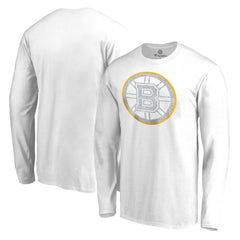 Boston Bruins White Out Long Sleeve T-Shirt White