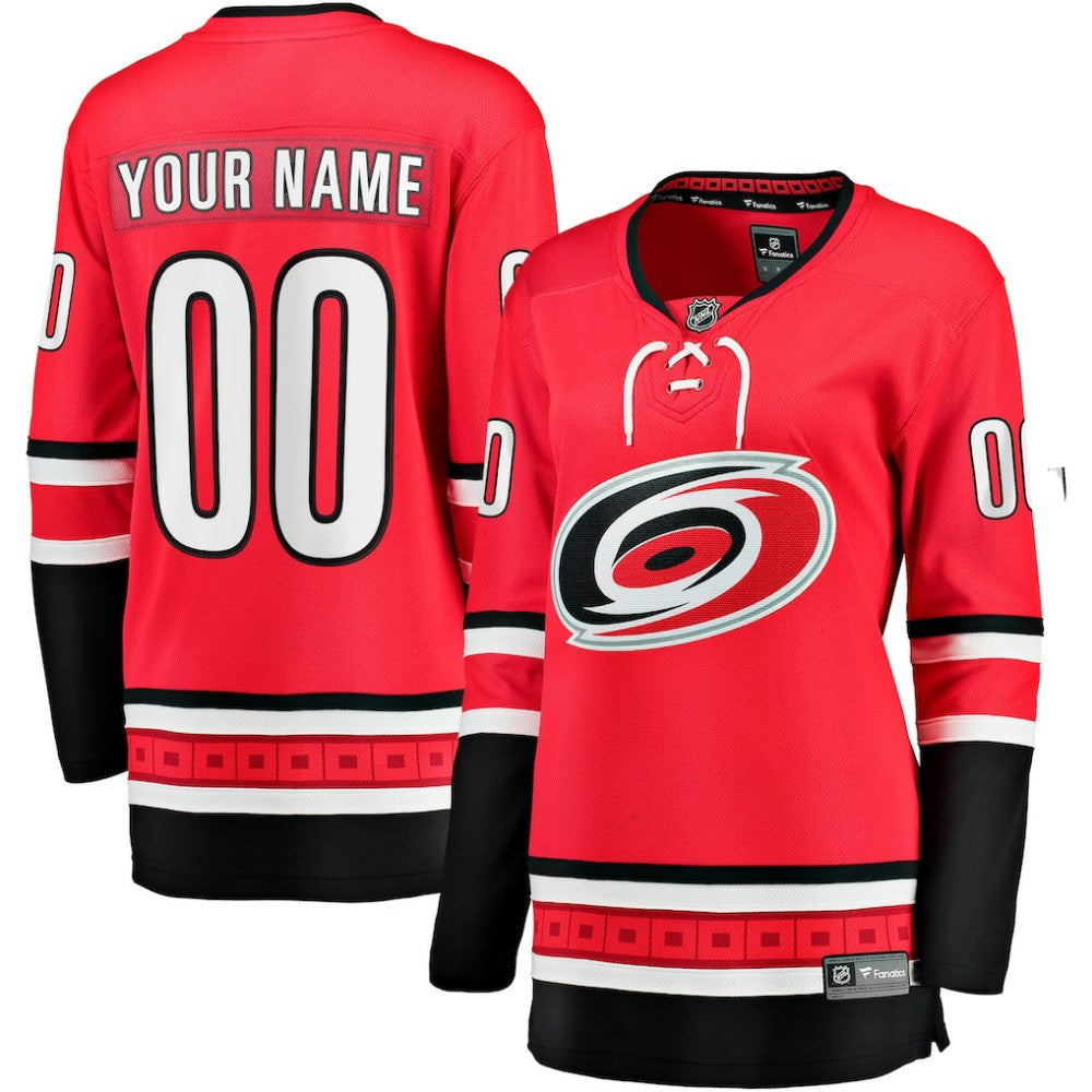 Carolina Hurricanes Fanatics Women's Alternate Breakaway Custom Jersey Red