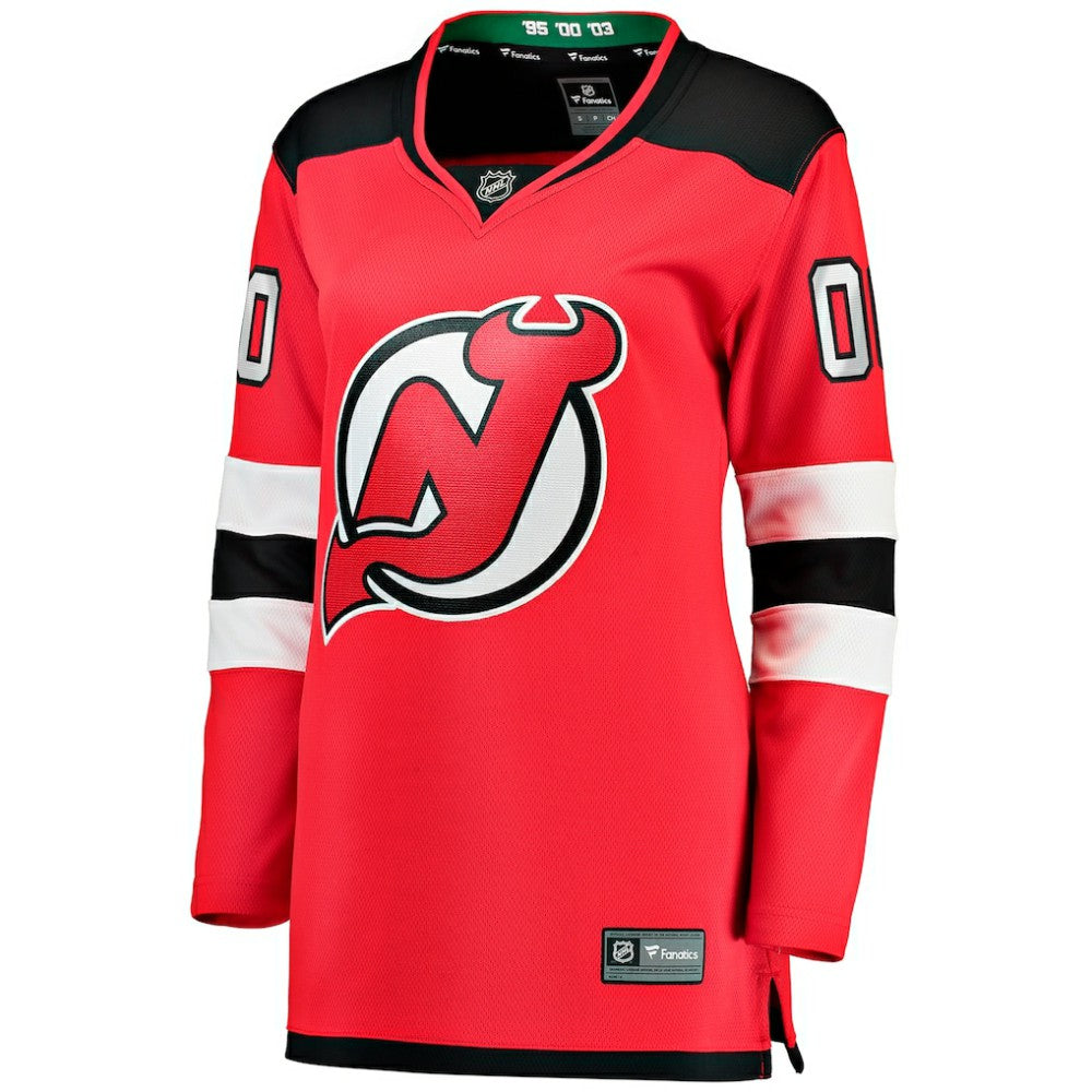 New Jersey Devils Fanatics Women's Home Breakaway Custom Jersey Red