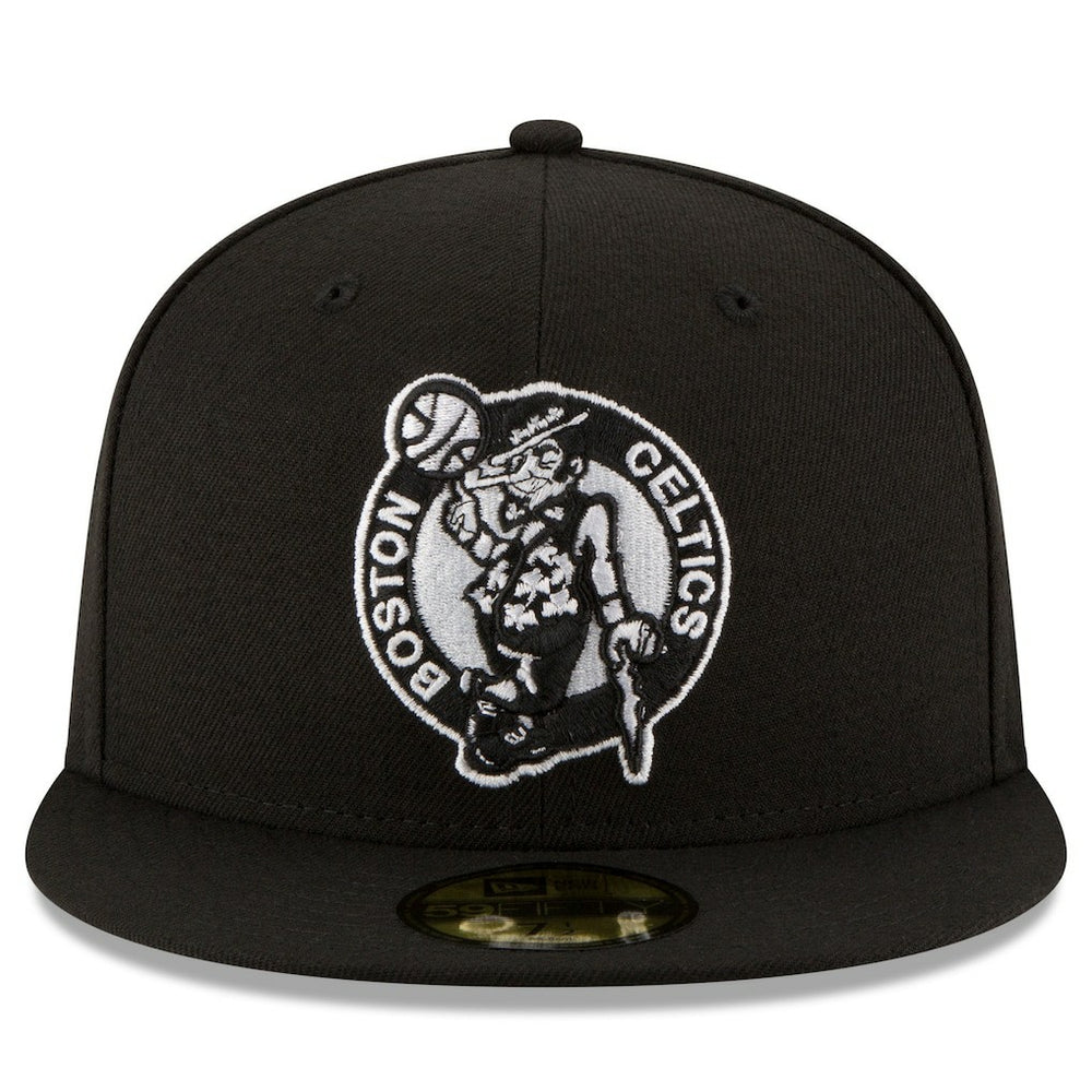 Boston Celtics Black & White Logo 59FIFTY Fitted Hat - Black | New Era sale