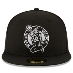 Boston Celtics Black & White Logo 59FIFTY Fitted Hat - Black | New Era sale