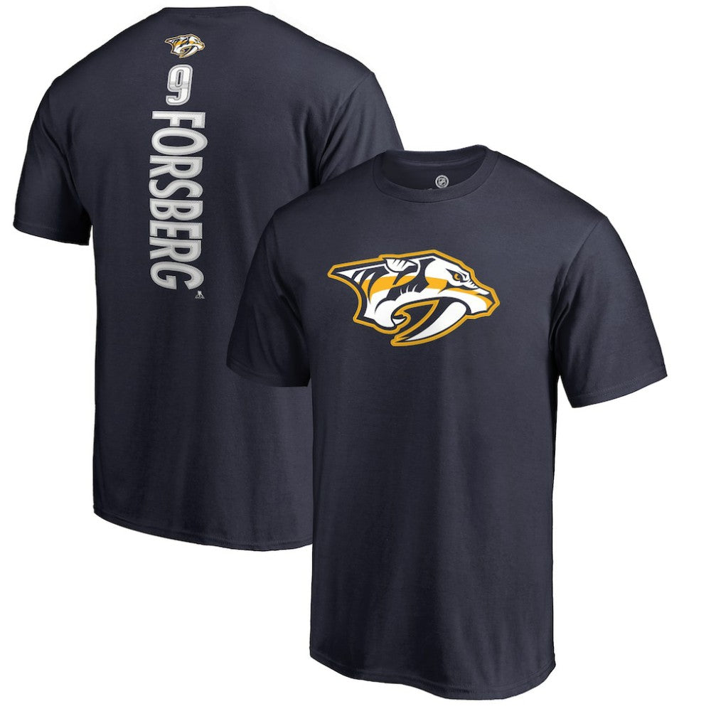 Filip Forsberg Nashville Predators Backer T-Shirt Navy