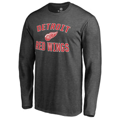 Detroit Red Wings Victory Arch II Long Sleeve T-Shirt Heathered Gray