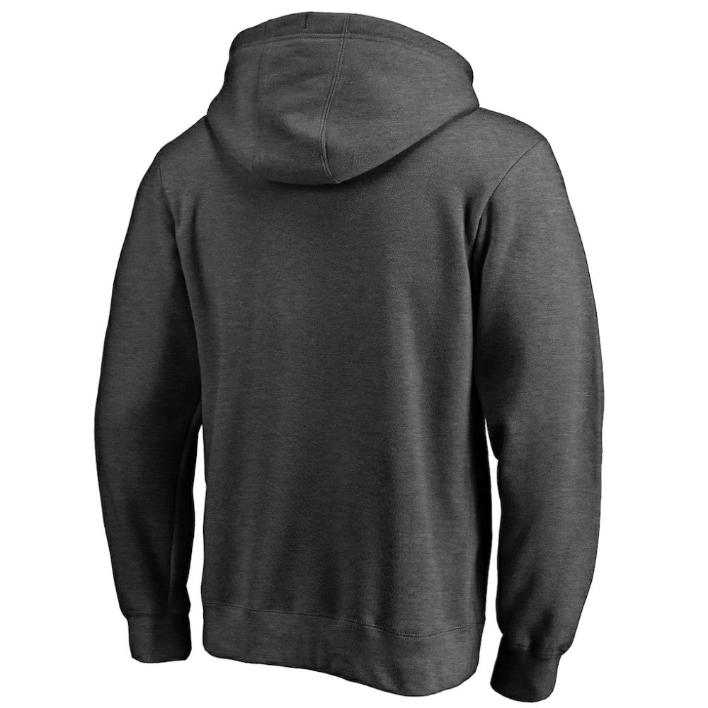 Detroit Red Wings Victory Arch Team Fitted Pullover Hoodie Heather Charcoal