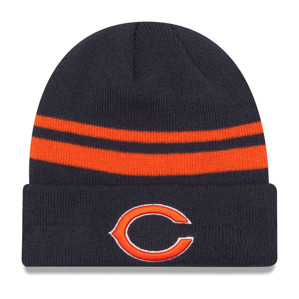 Chicago Bears New Era Team Logo Cuffed Knit Hat - Navy discount