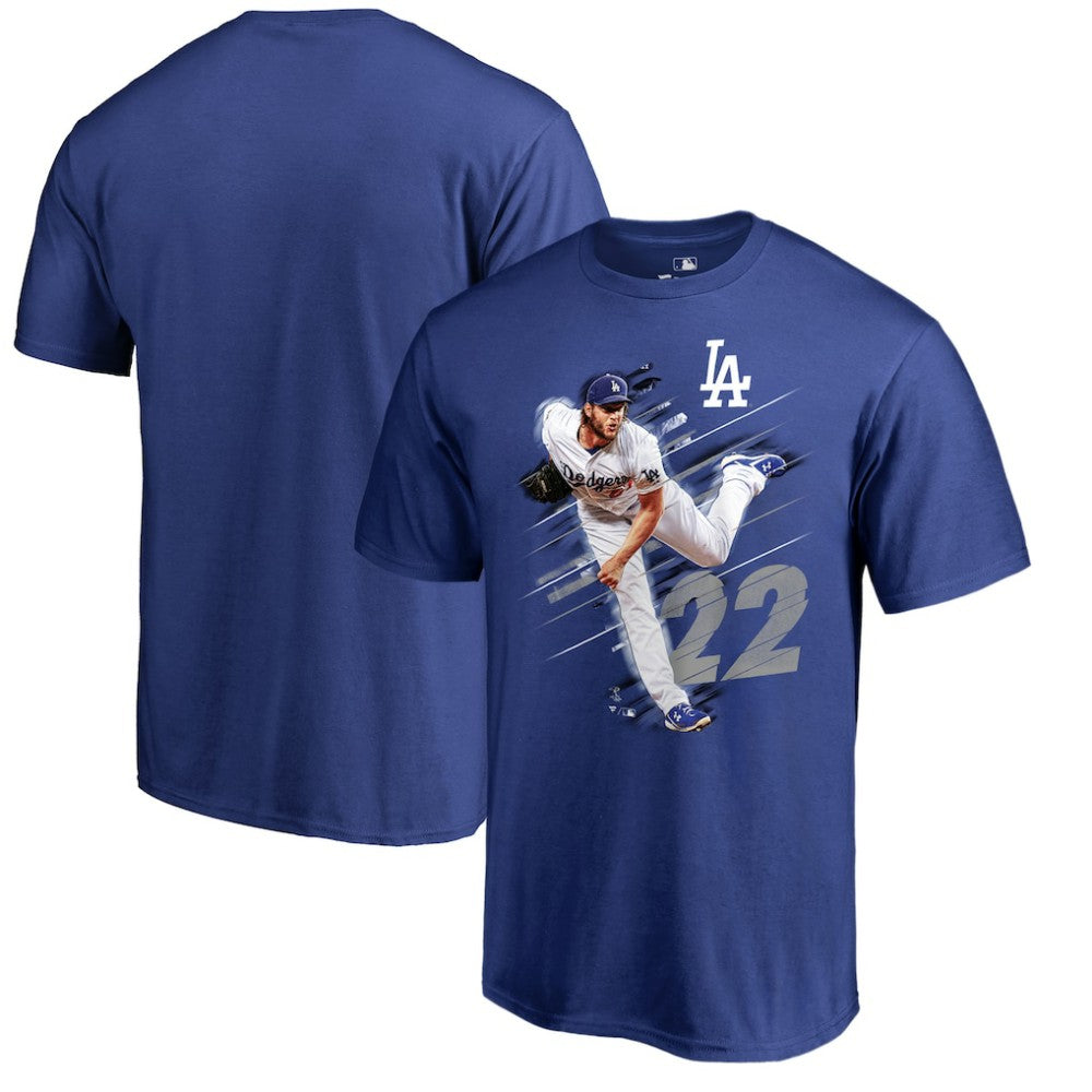 Clayton Kershaw Los Angeles Dodgers Fade Away T-Shirt - Royal