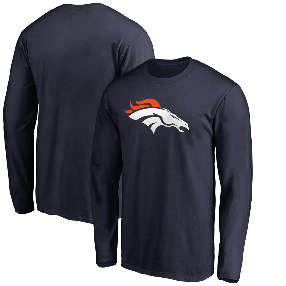 Denver Broncos Primary Logo Long-Sleeve T-Shirt - Navy online