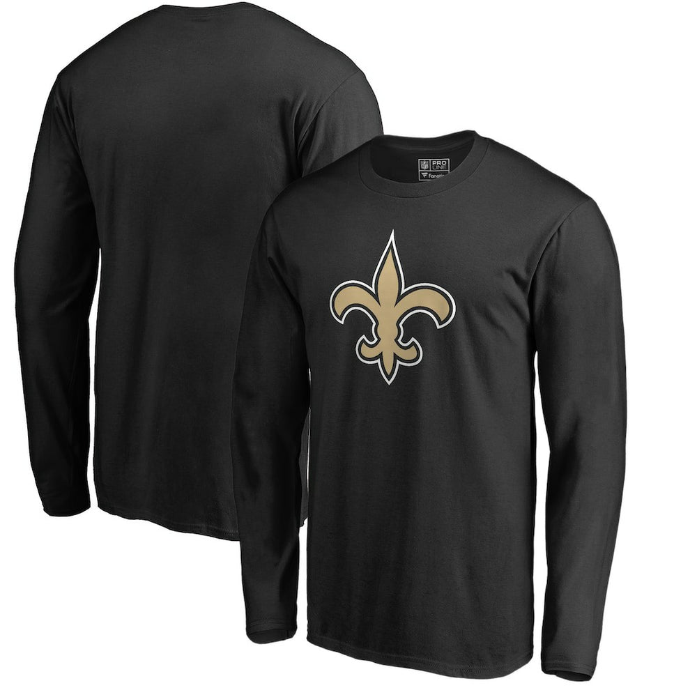 New Orleans Saints Primary Logo Long-Sleeve T-Shirt - Black outlet